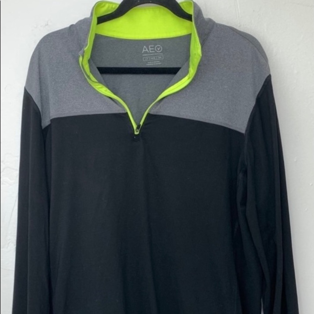 American Eagle zip athletic shirt.